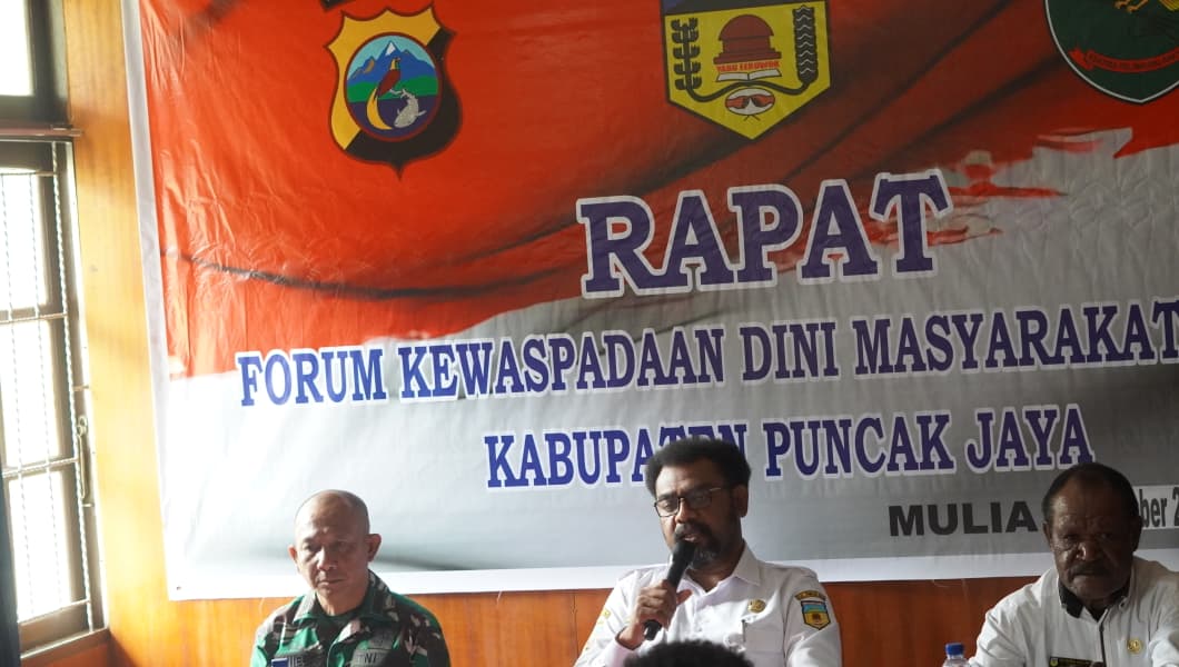 Rapat FKDM Kabupaten Puncak Jaya, Bahas Stabilitas Keamanan dan Percepatan Pembangunan Daerah