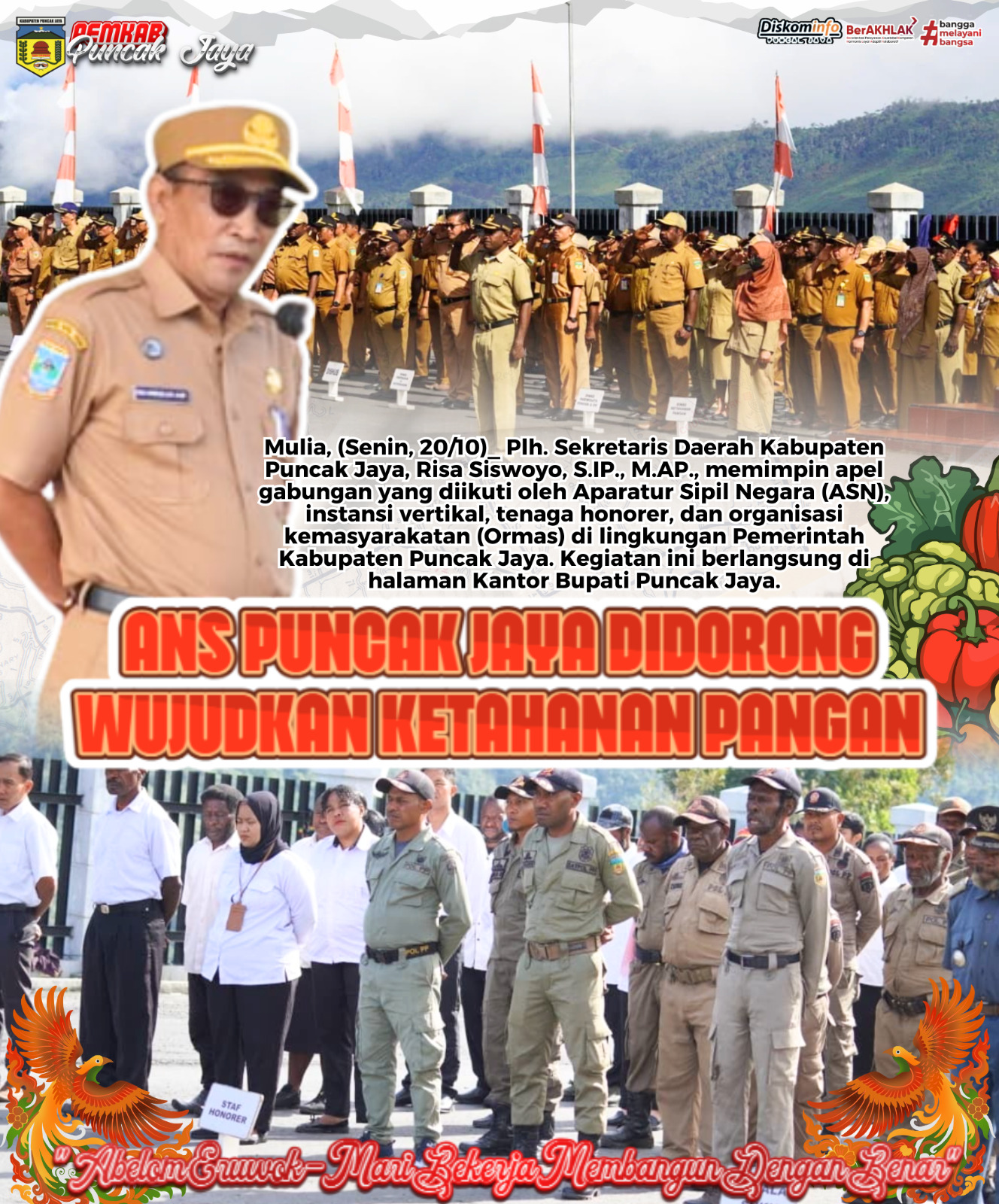ASN PUNCAK JAYA DIDORONG WUJUDKAN KETAHANAN PANGAN