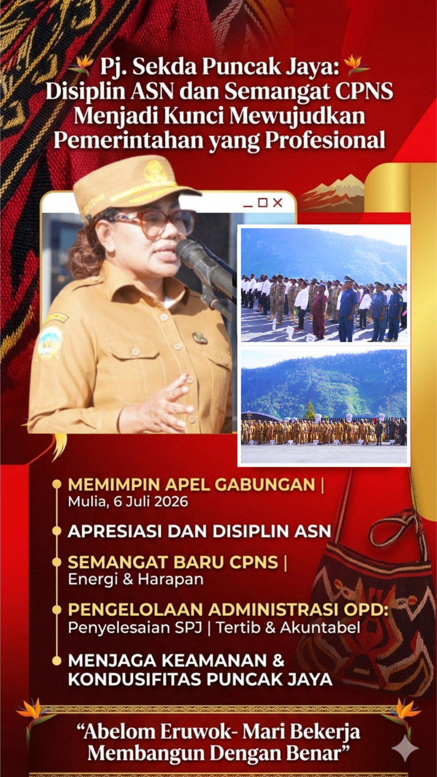 Disiplin ASN dan Semangat CPNS Menjadi Kunci Mewujudkan Pemerintahan yang Profesional