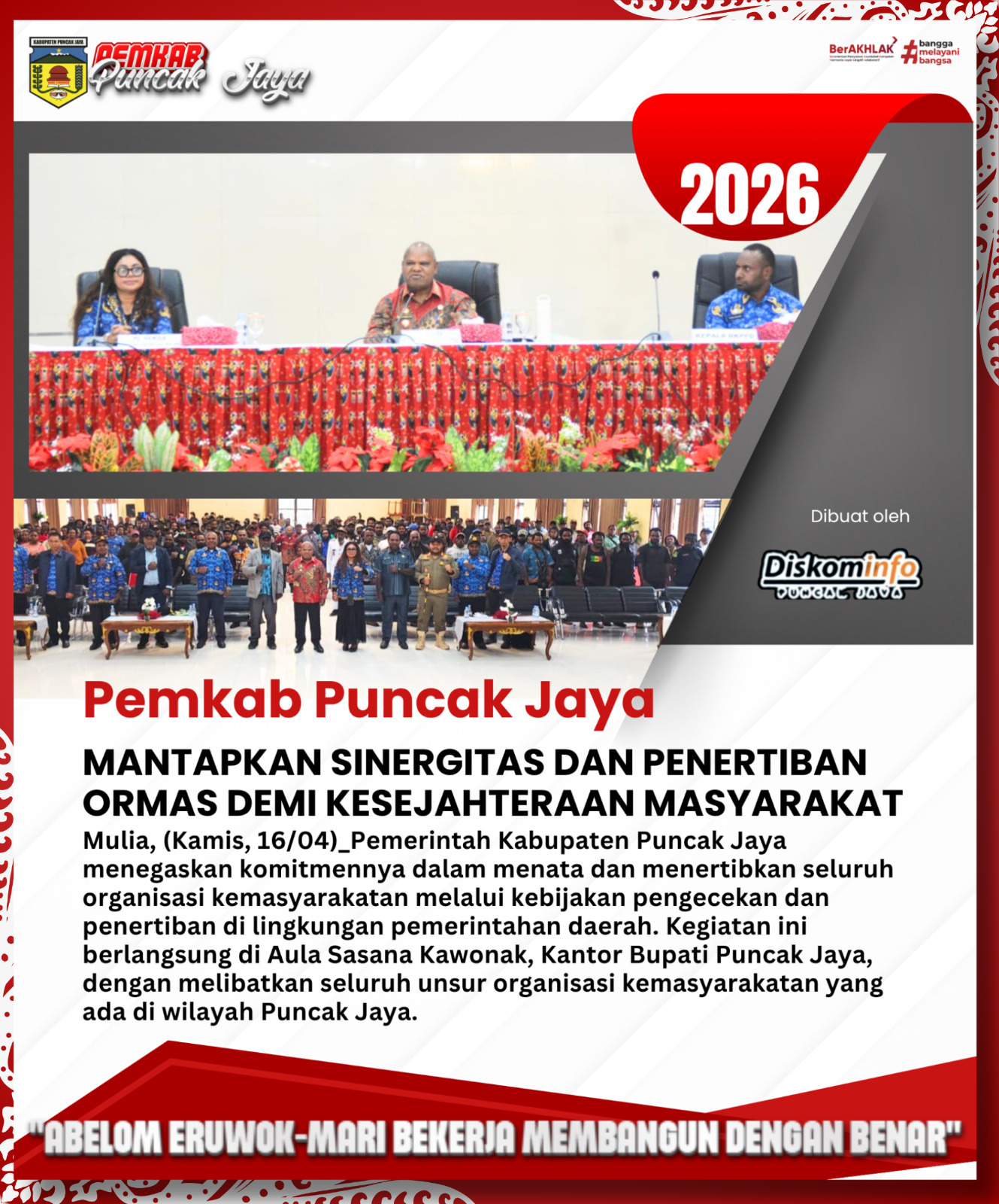 FGD Ormas Puncak Jaya 2026