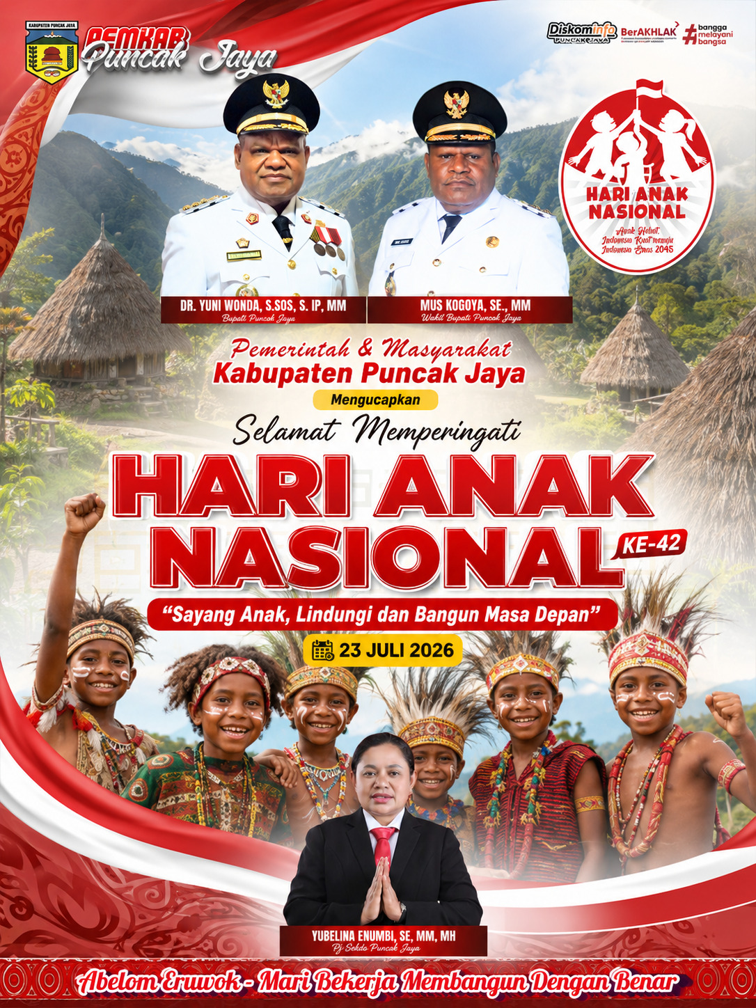 Selamat Memperingati HAri Anak Nasional Ke-42 Tahun