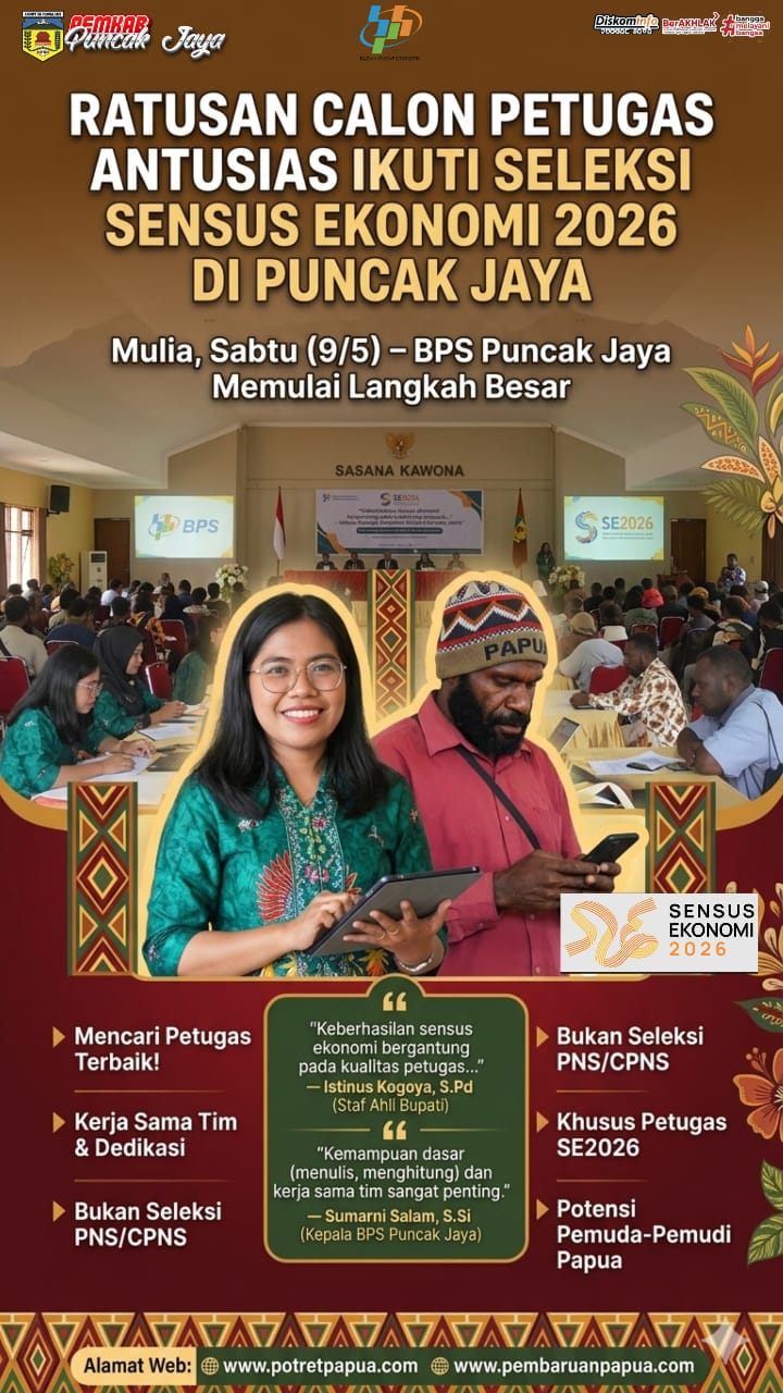 SELEKSI CALON PETUGAS SENSUS EKONOMI 2026 PUNCAK JAYA