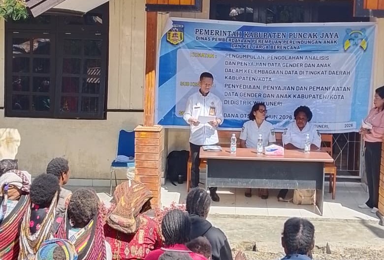 Pemkab Puncak Jaya Tingkatkan Kualitas Data Gender dan Anak melalui Sosialisasi di Distrik Wuyuneri