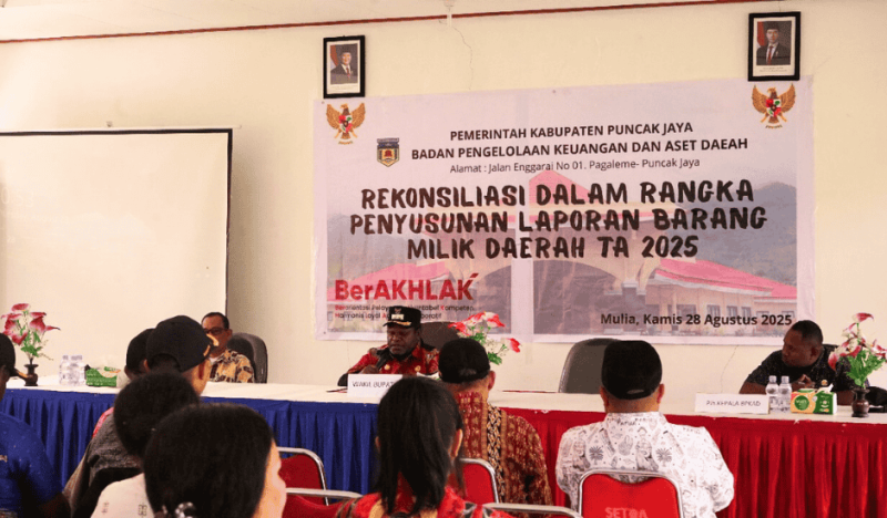 Puncak Jaya Perkuat Tata Kelola Aset Daerah Lewat Rekonsiliasi MBD 2025