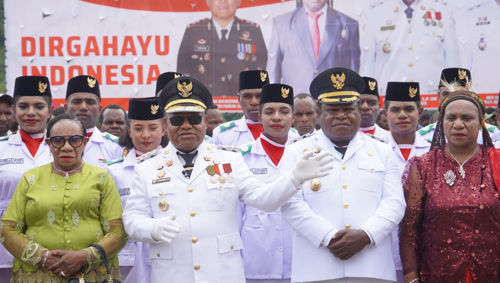 Upacara HUT ke-81 RI di Puncak Jaya Berlangsung Khidmat, Sinergi TNI-Polri dan Pemda Jaga Kondusivitas